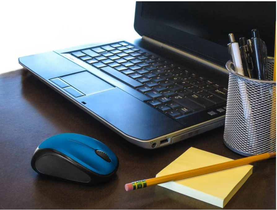 Logitech M317 Steel Blue Wireless Mouse, 2.4 GHz With USB Receiver
