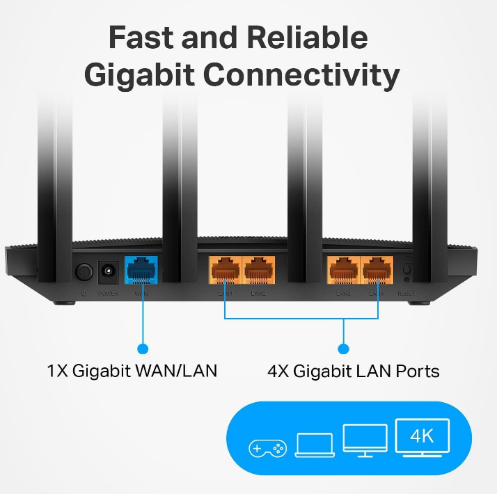 TP-LINK AC1200 Gigabit WiFi Router (Archer A6) Dual Band MU-MIMO Wireless Internet Router