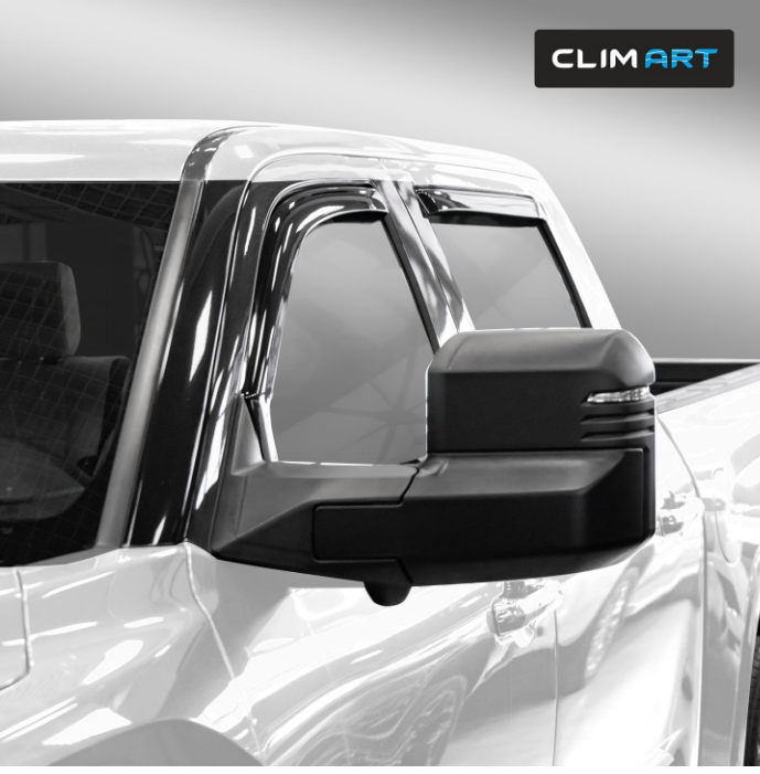 Window Deflectors For 2022-2025 Toyota Tundra Crew Max, 4 Pcs Rain Guards