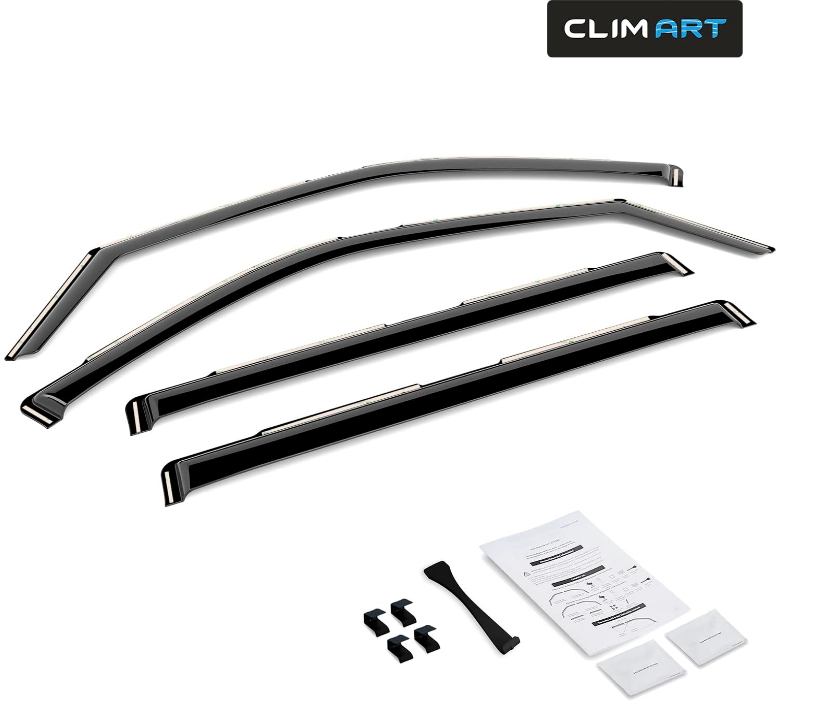 Window Deflectors For 2022-2025 Toyota Tundra Crew Max, 4 Pcs Rain Guards