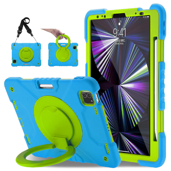 Case For iPad Pro 11 Inch 1st-4th Gen iPad Air 10.9 Inch 4/5 Gen Blue/Green