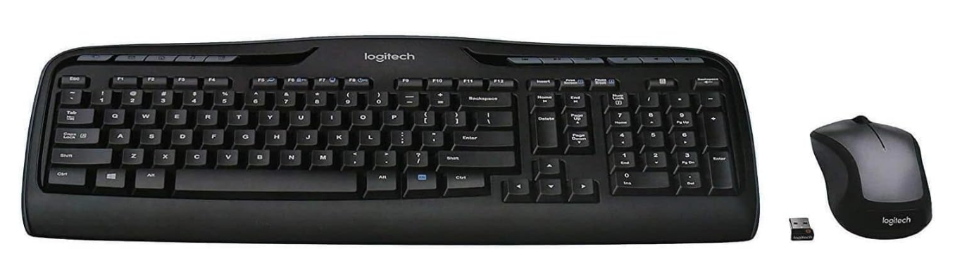 Logitech MK335 Quiet Wireless Keyboard and Mouse Combo - Black/Silver