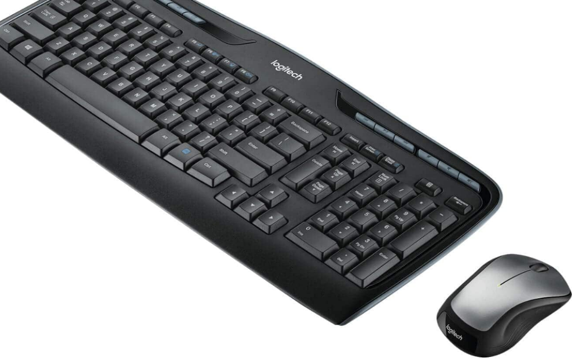 Logitech MK335 Quiet Wireless Keyboard and Mouse Combo - Black/Silver