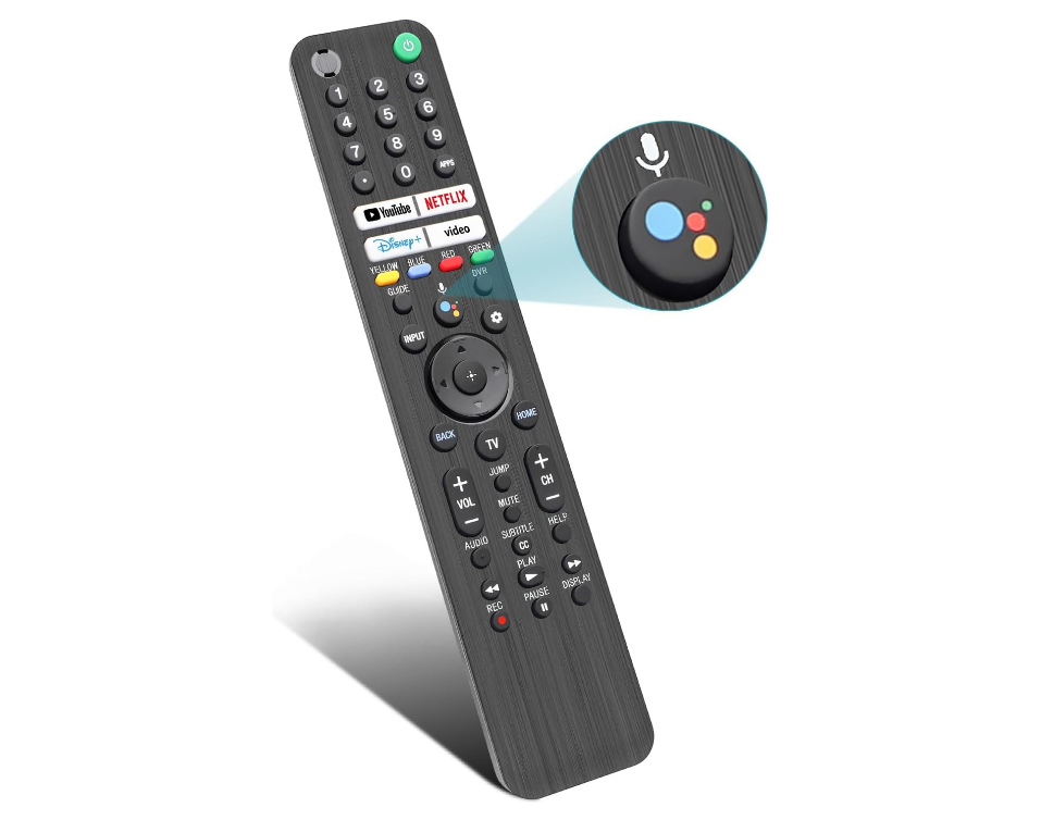 Replacement For Sony TV Remote 2019-2024, Bravia Smart TV Voice Control