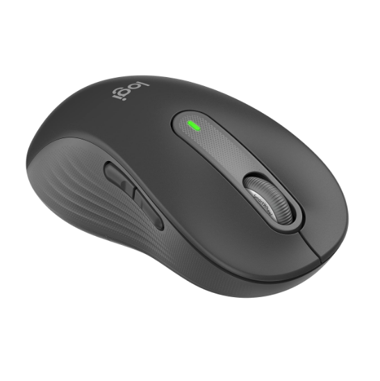 Logitech M650L Left Signature BT & USB Wireless Mouse-Graphite Large Left Handed Silent Click