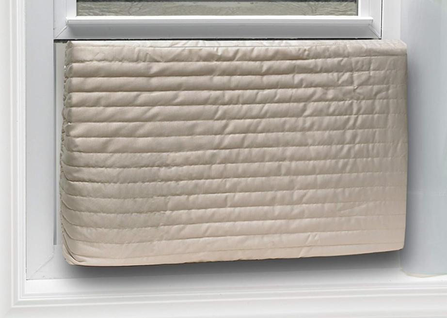 Frost King 2-Piece Quilted Indoor Air Conditioner Cover, Large, Fits Units Up To 20"x28"