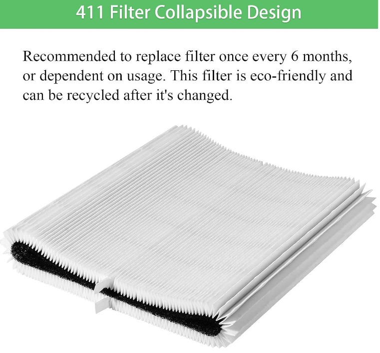 Replacement Filters For BlueAir Pure 411 411+ Auto Mini 2 Pack Activated Carbon