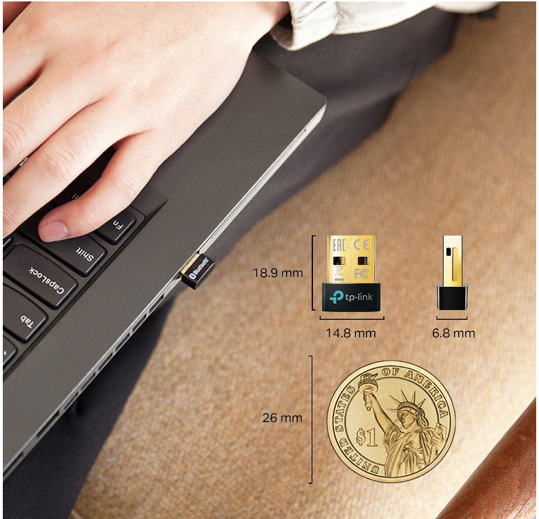 TP-LINK USB Bluetooth 5.3 Adapter For PC UB500 Nano Receiver Plug&Play