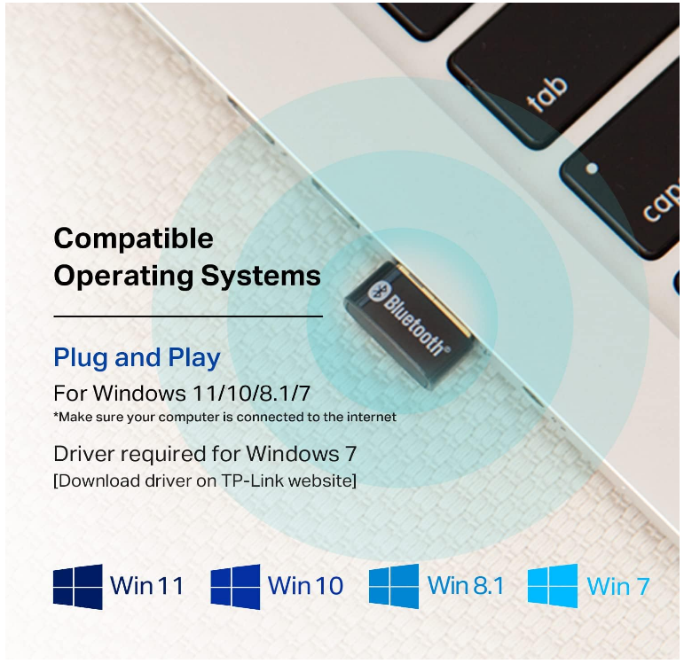 TP-LINK USB Bluetooth 5.3 Adapter For PC UB500 Nano Receiver Plug&Play