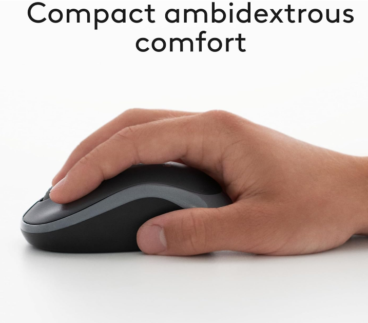 Logitech MK270 Wireless Keyboard & Mouse Combo-Black USB 8 Multimedia Keys Compact Mouse