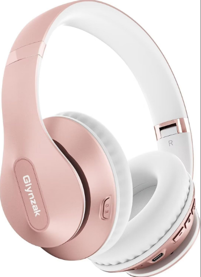 Wireless Bluetooth Headphones-Rose Gold 65 Hour Playtime Hands Free Calling