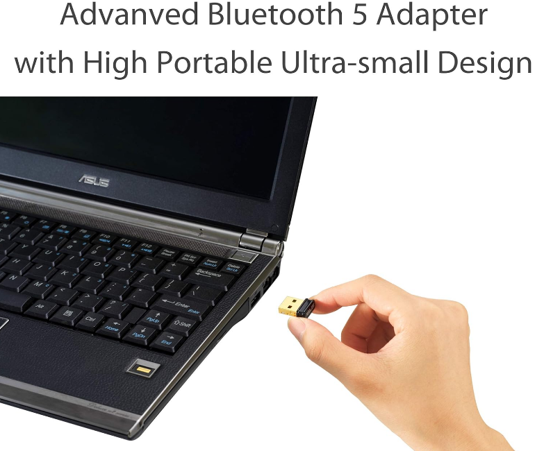 Asus USB-BT500 Bluetooth 5.0 USB Adapter Ultra Small Design Backward Compatible