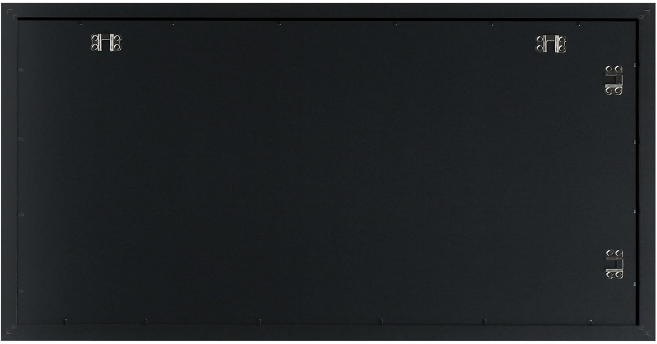 15 X 30 Black Solid Wood Poster Frame, 1 Inch Wide Border Hanging Hardware Included