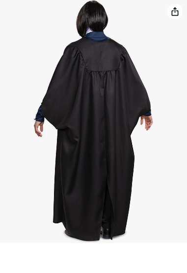 Disguise Men's Harry Potter Severus Snape Deluxe Adult Costume-Black&Blue XXL 50-52