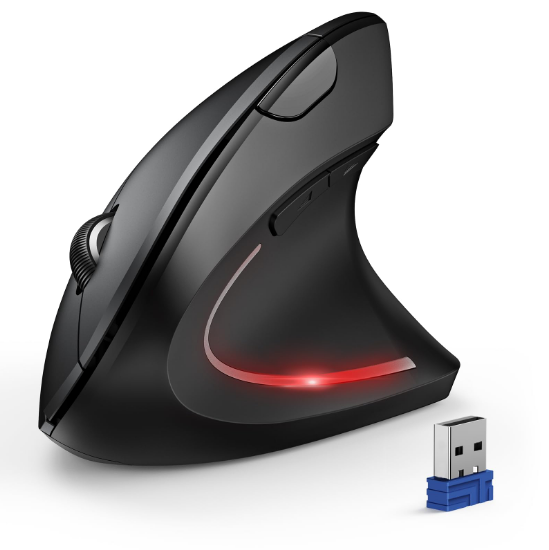 TECKNET Ergonomic Mouse 4800 DPI Wireless Vertical Mouse