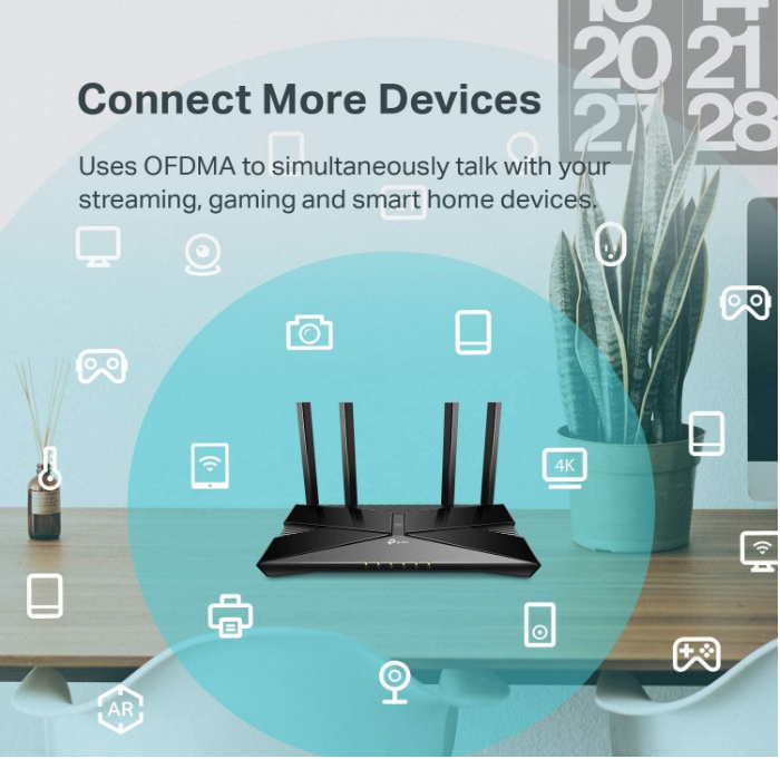 TP-Link Smart Wifi 6 Router AX1500 Archer AX10 Dual Band 802.11AX Parental Controls