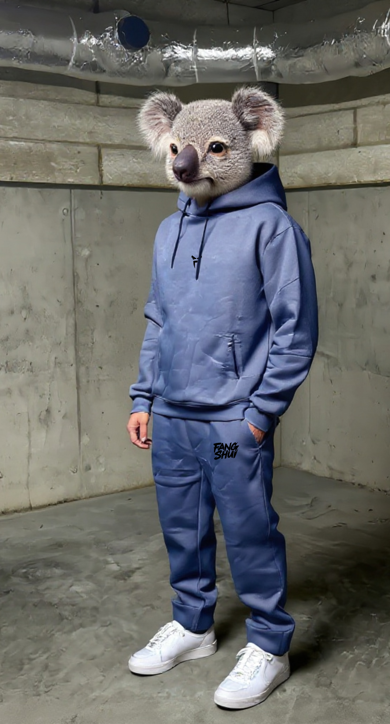 Navy Blue Tracksuit "Koala" (Laced)