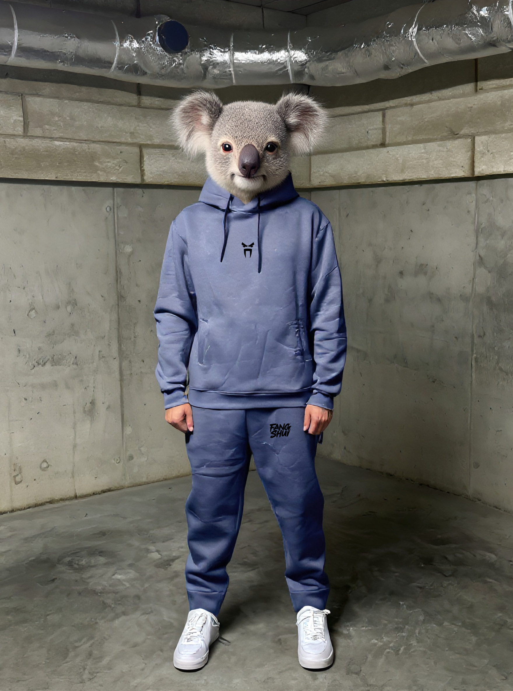 Navy Blue Tracksuit "Koala" (Laced)