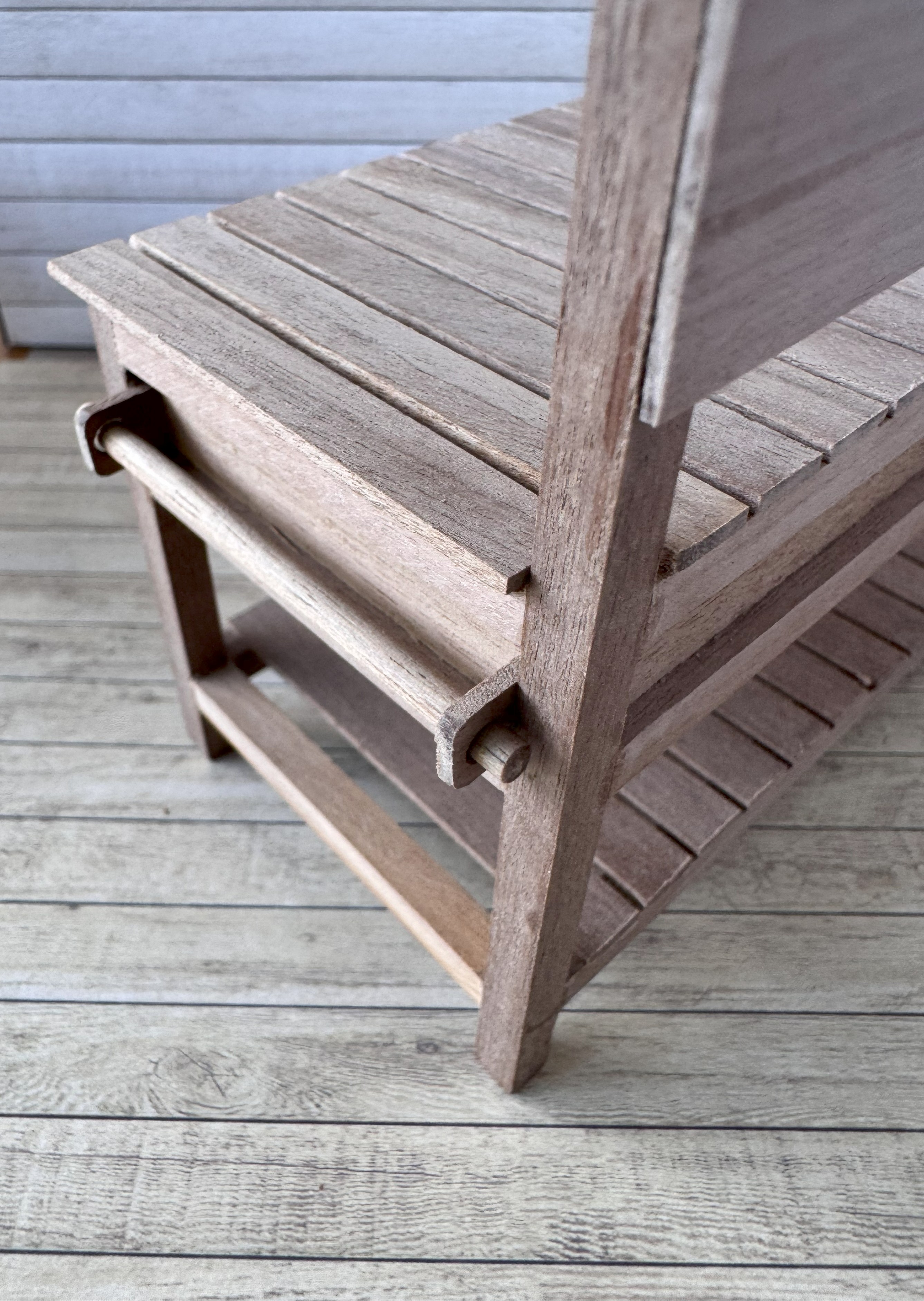 OOAK Dollhouse 1:12 Miniature Garden potting bench table Handmade fairy garden