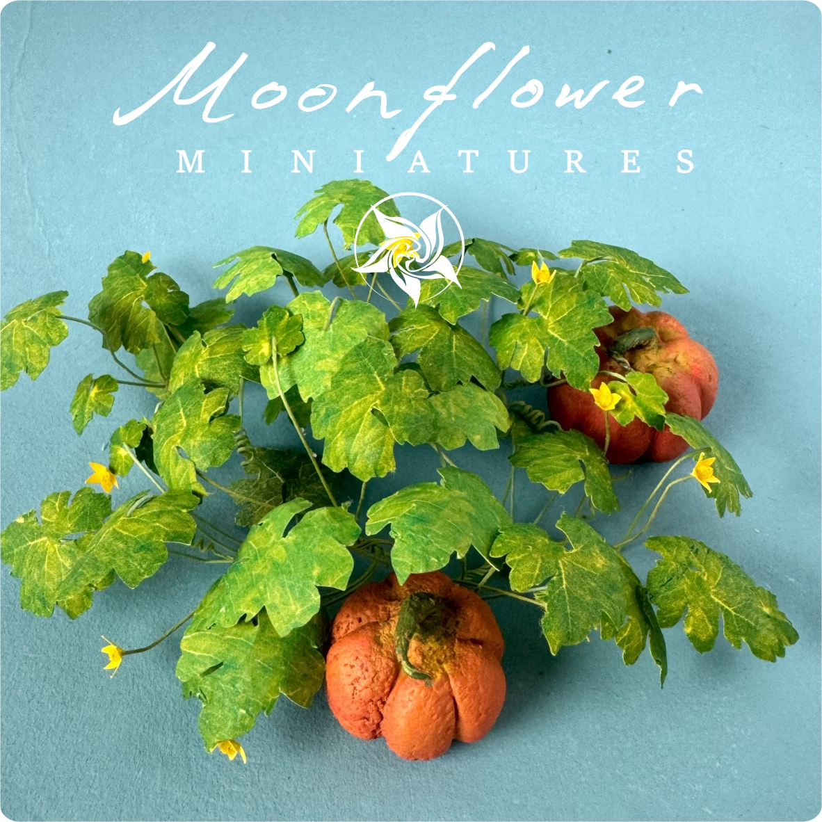 Pumpkin Patch leaves Miniature 1:12 