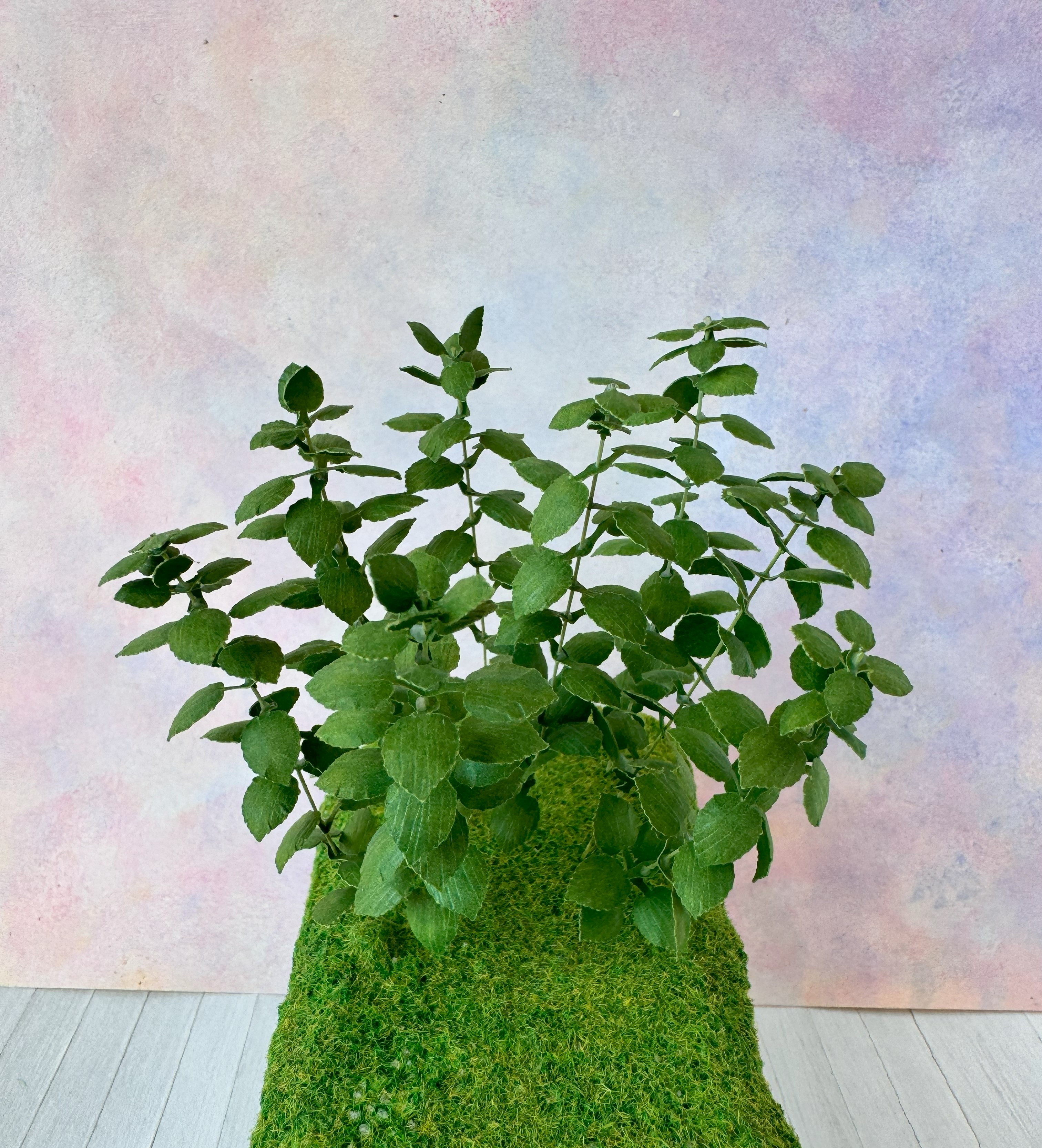 Kit Extra leaves for Hydrangea dollhouse Miniature paper craft garden flower shop, scale 1:12, DIY