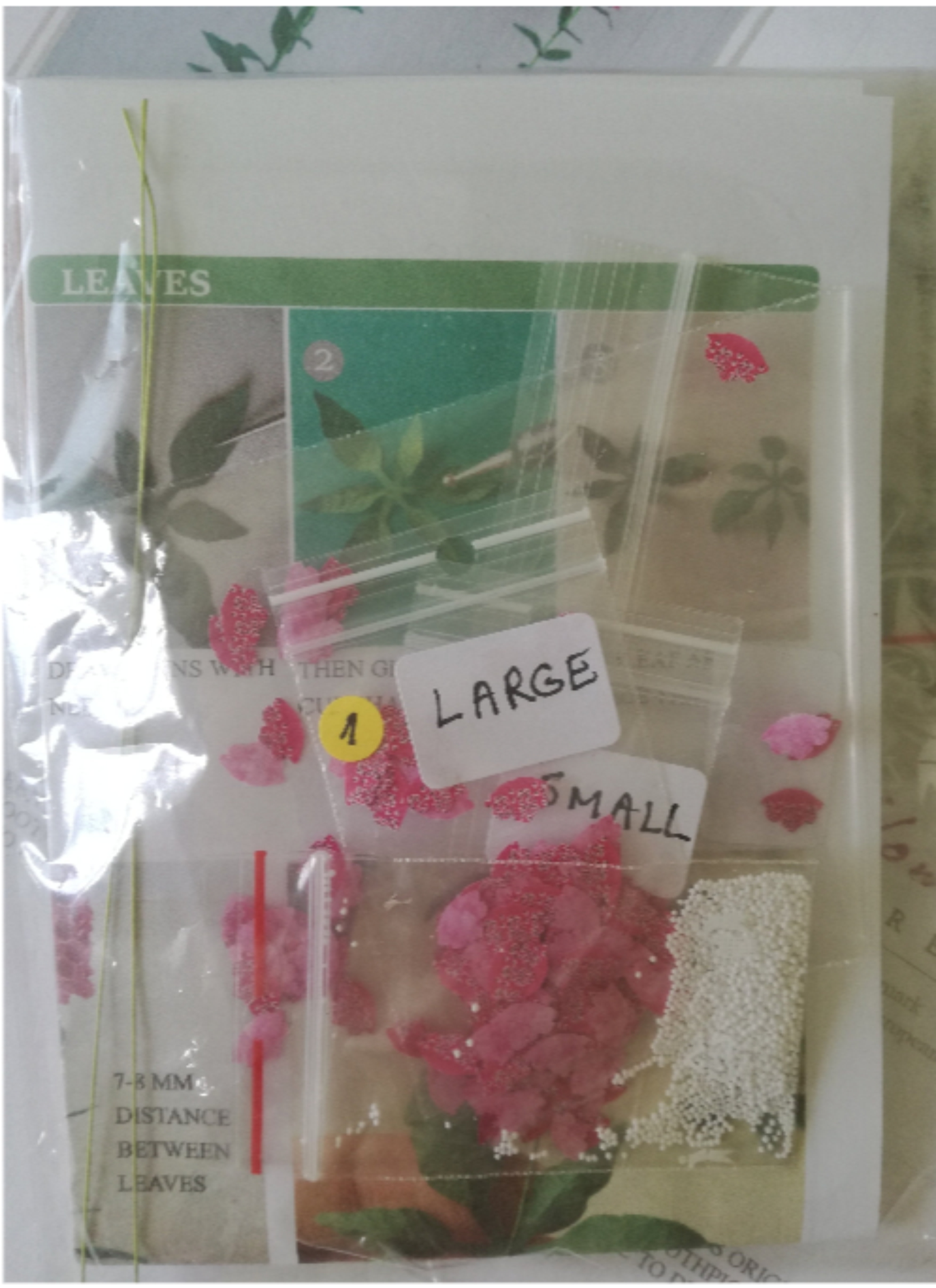 Kit pink Foxgloves dollhouse Miniature garden flower shop, scale 1:12, DIY