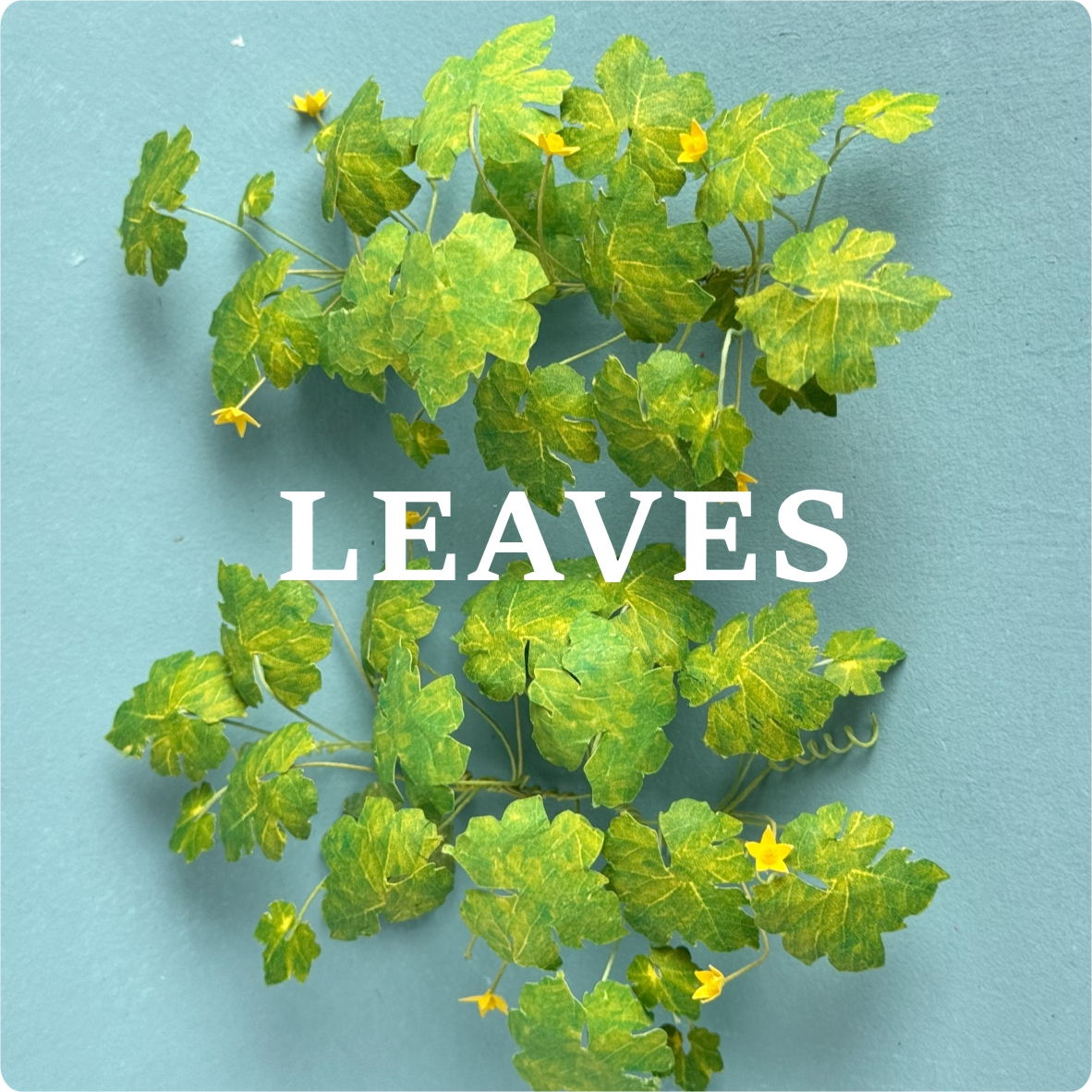 Pumpkin Patch leaves Miniature 1:12 