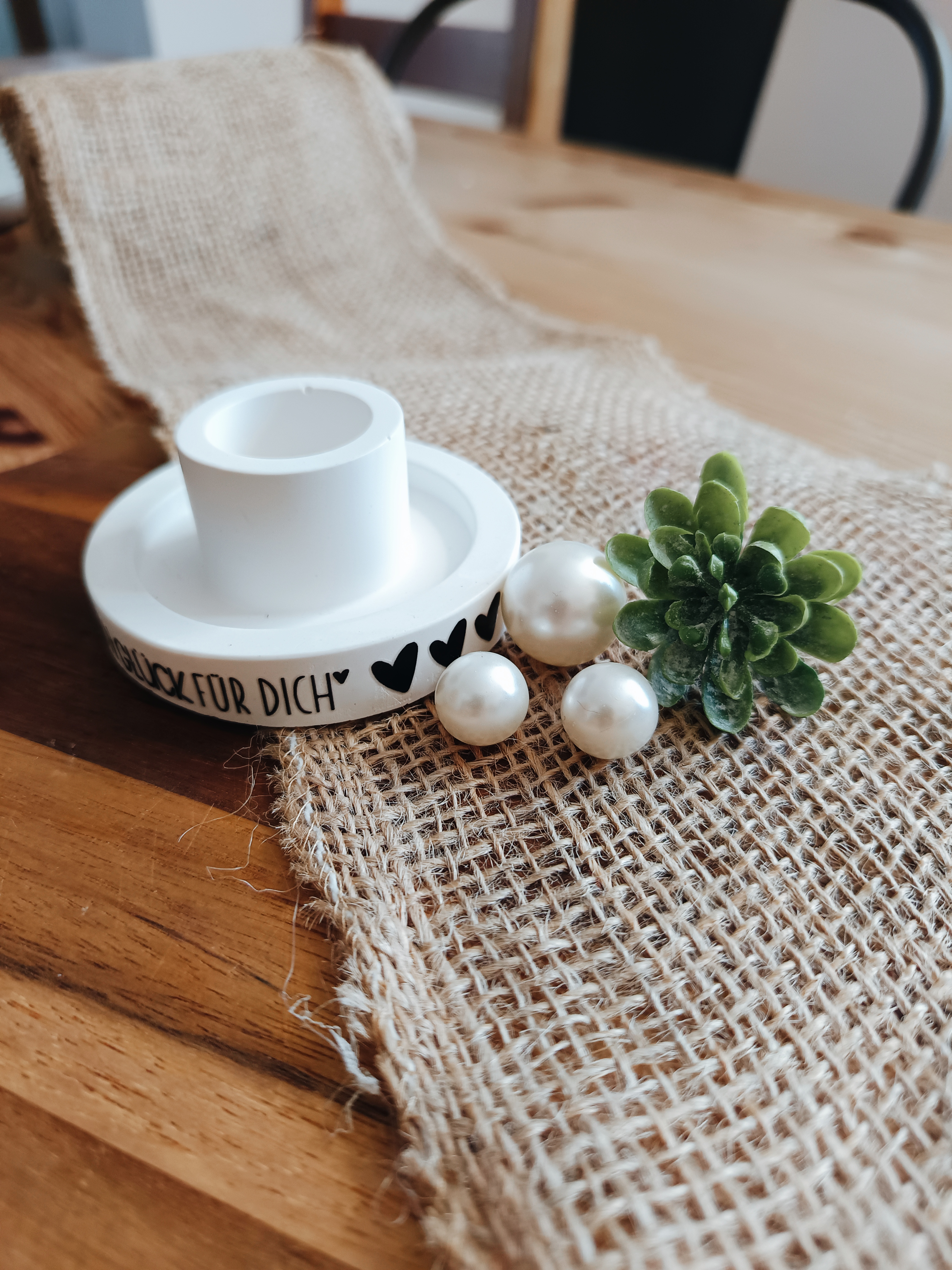 Kerzenhalter Portion Glück