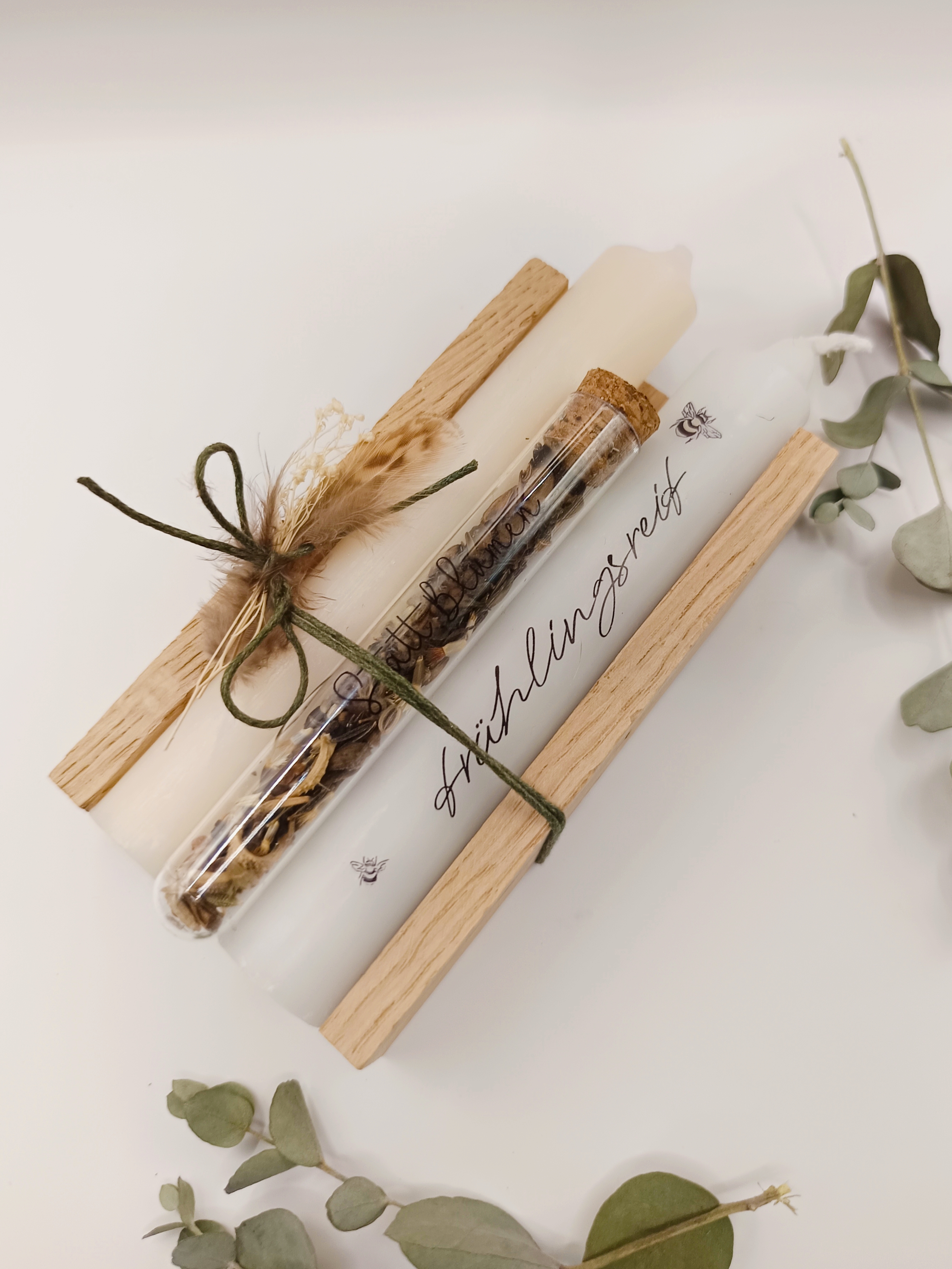 Kerzen-Geschenkset, Frühlingsreif