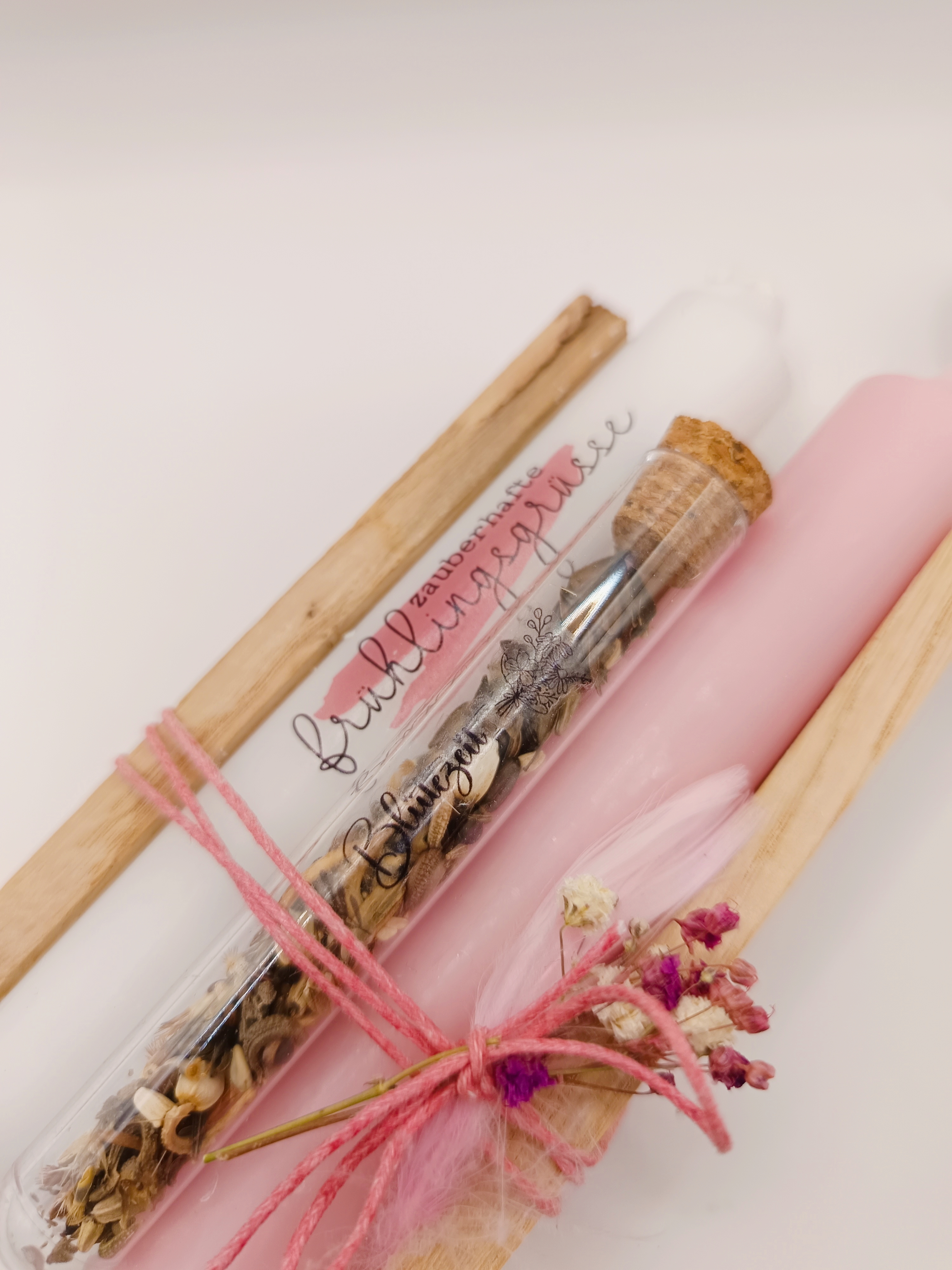 Kerzen-Geschenkset, Fruhlingsgrüsse