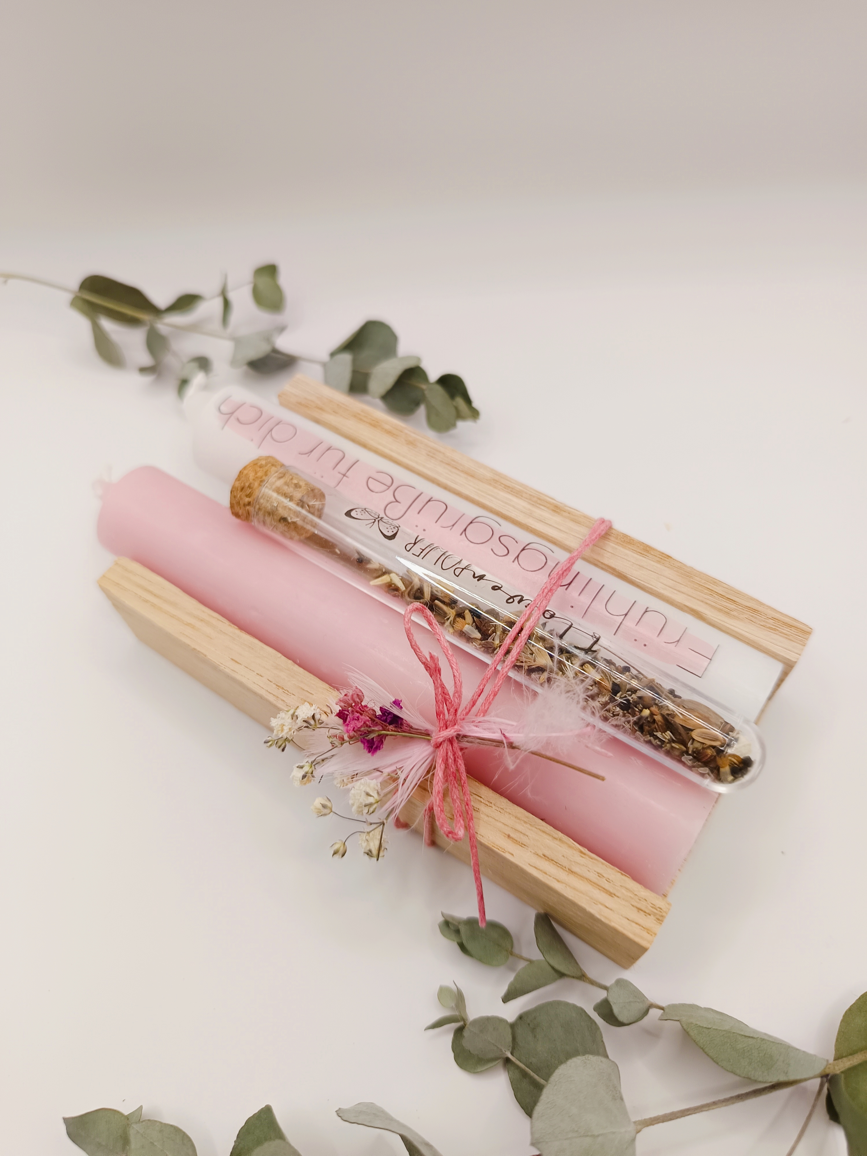 Kerzen-Geschenkset, Frühlingsgrüße 