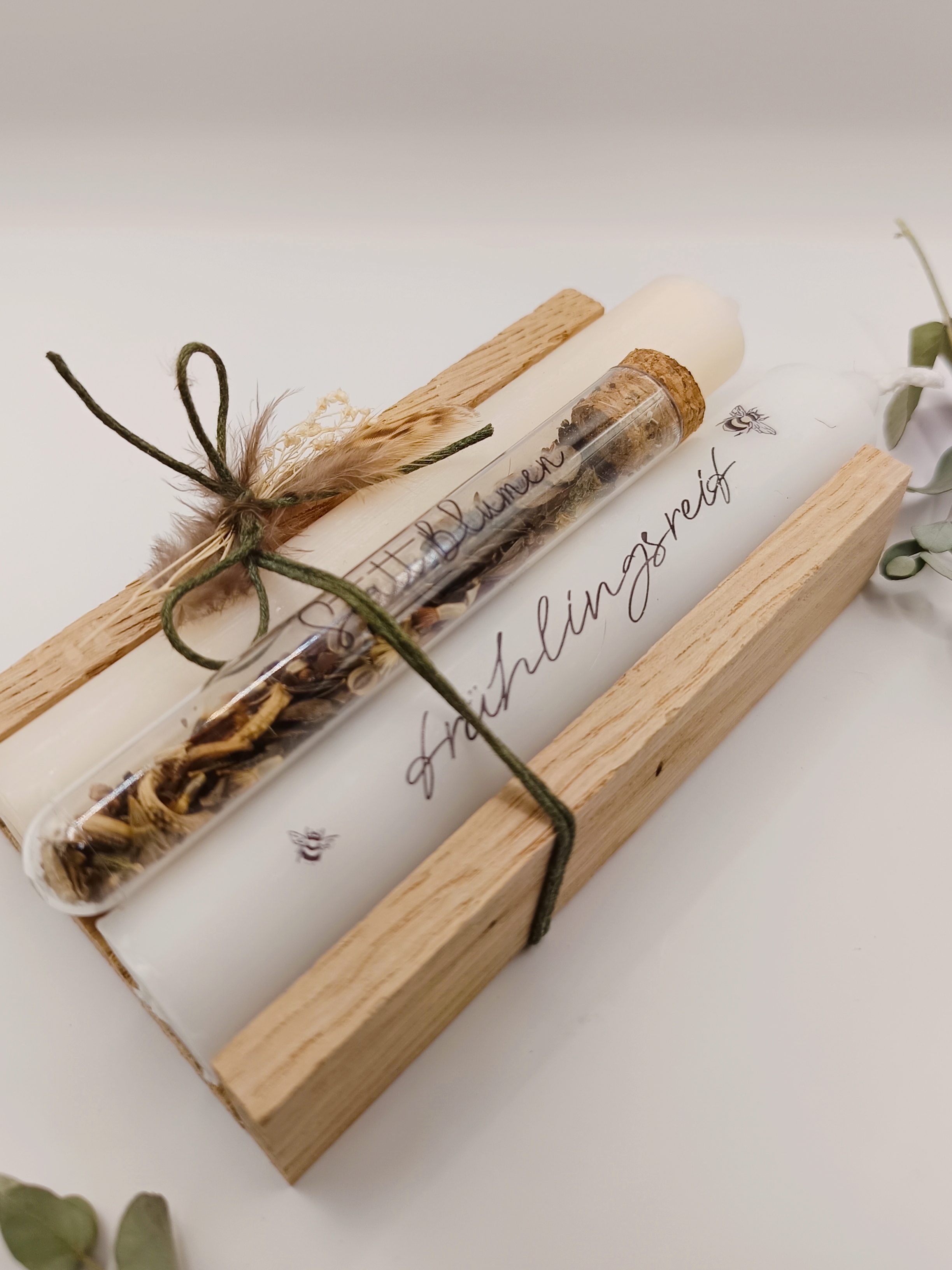 Kerzen-Geschenkset, Frühlingsreif