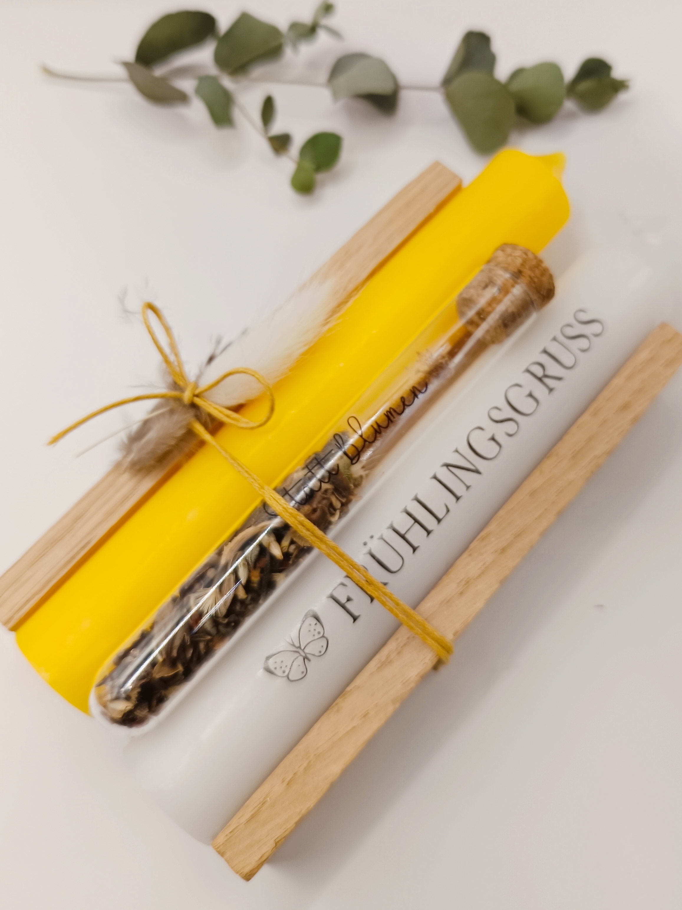 Kerzen-Geschenkset, Frühlingsgruß 