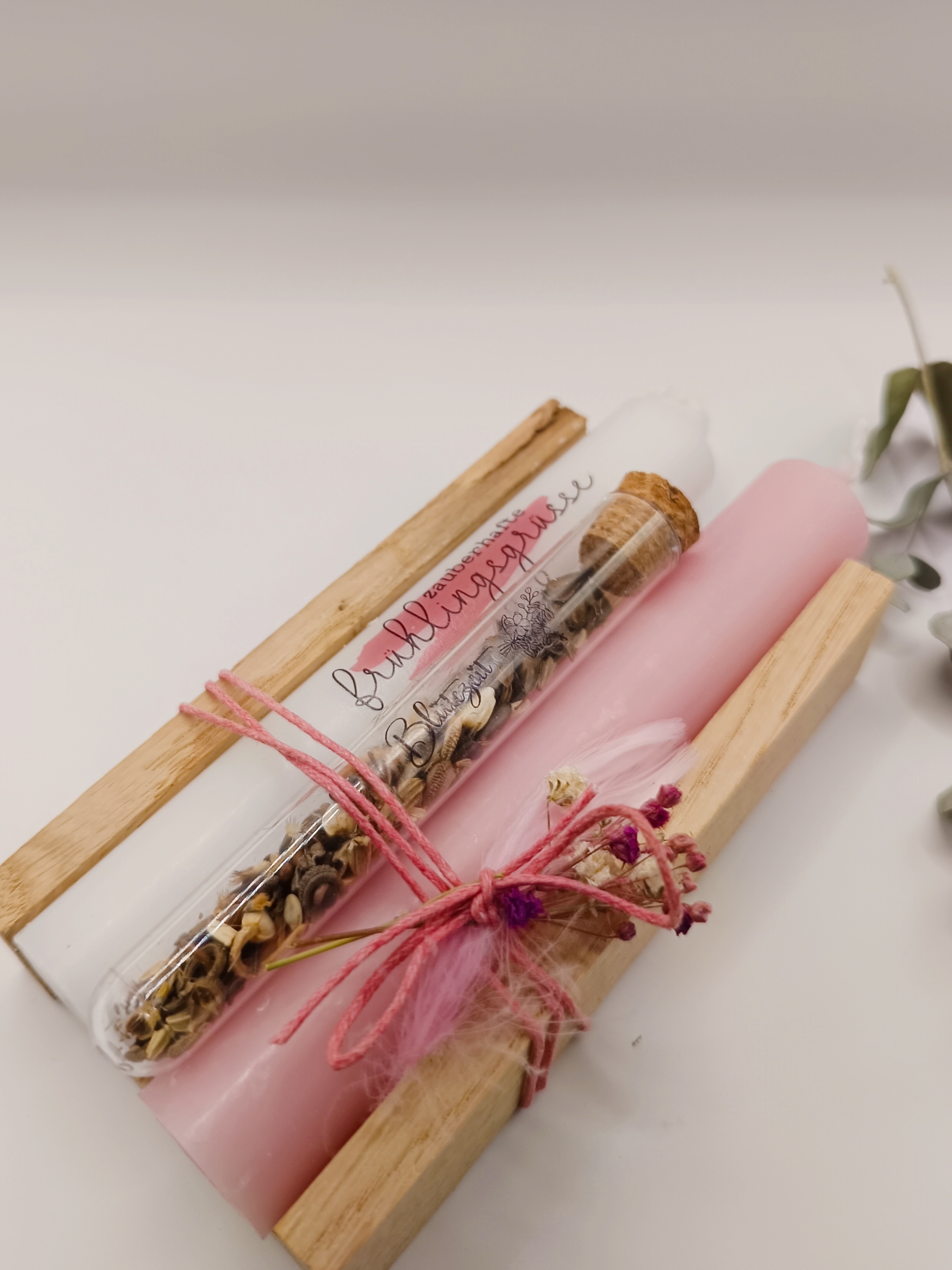 Kerzen-Geschenkset, Fruhlingsgrüsse