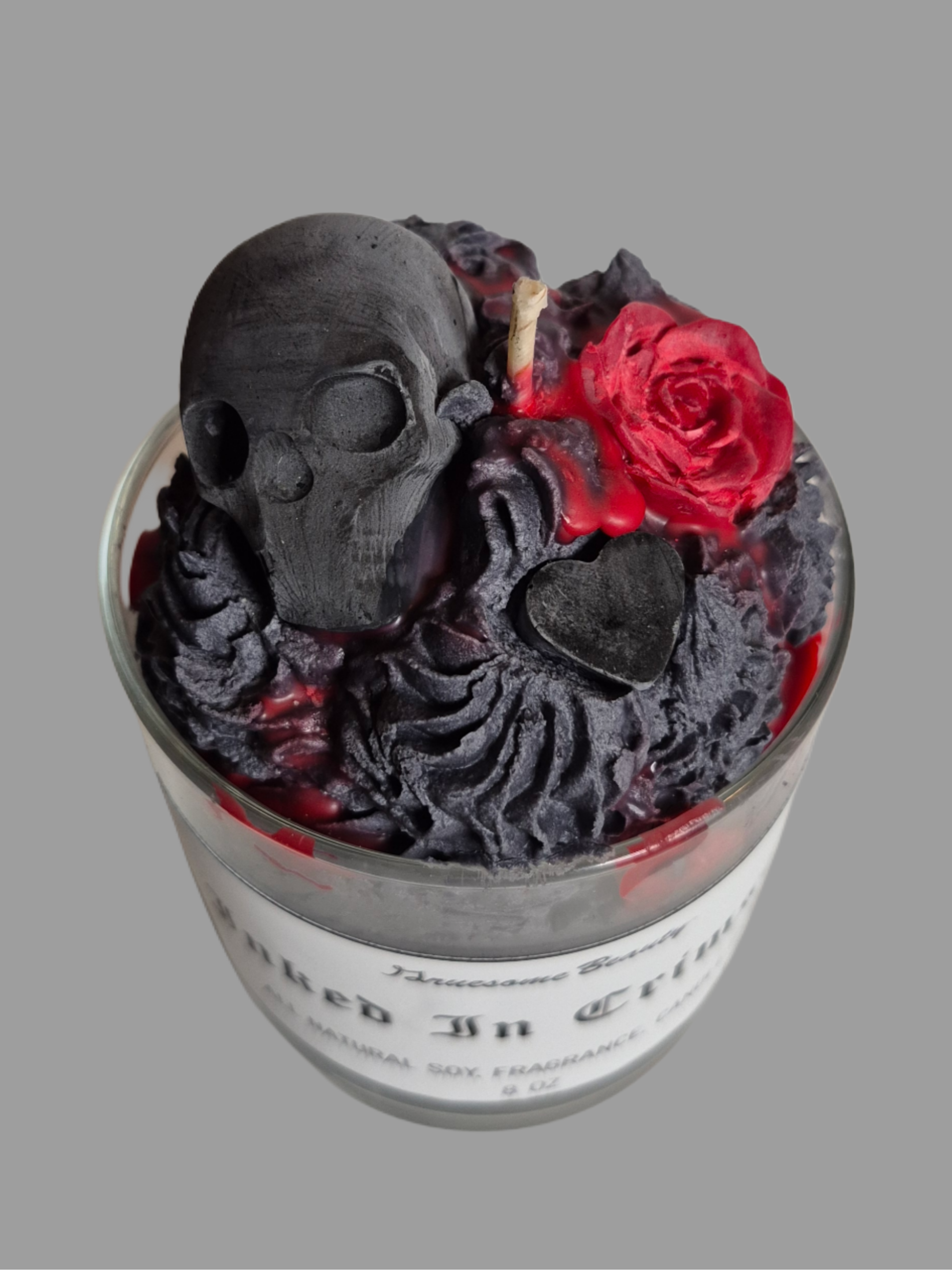 Inked In Crimson Candle