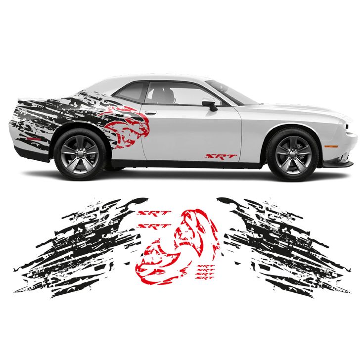 استيكر مخصص جانبين السياره