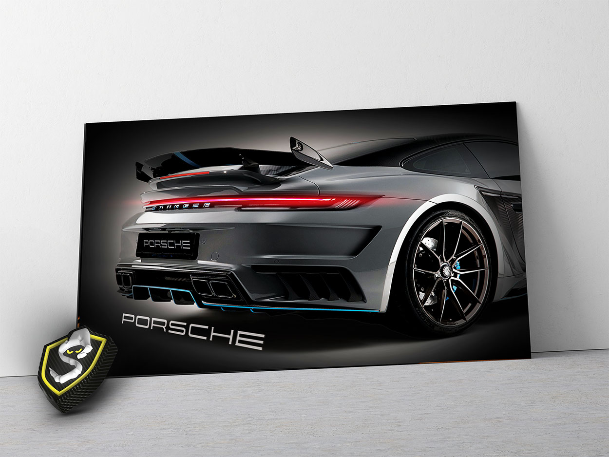 Porsche models | LED Frame Poster