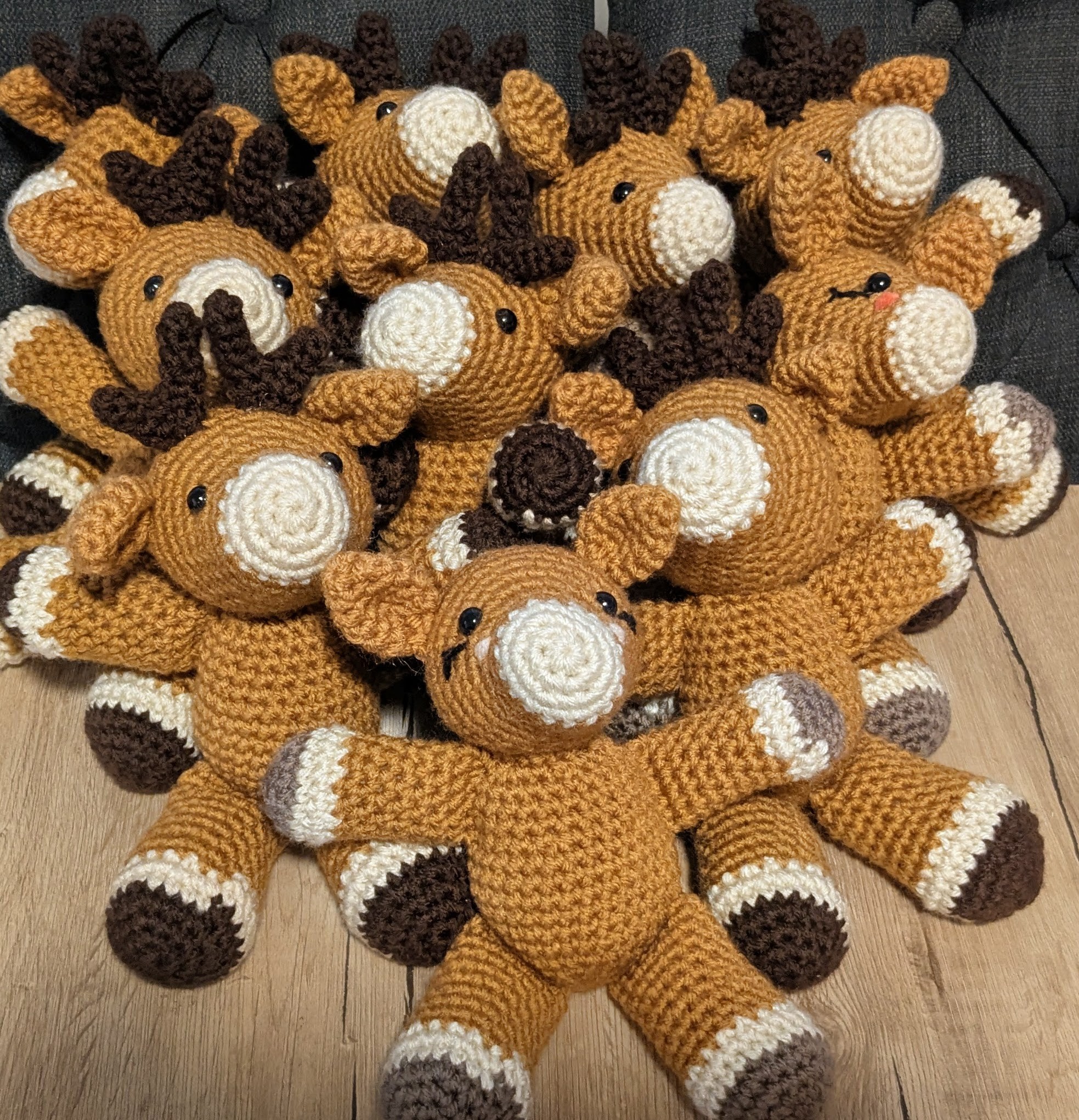 Crochet Reindeer Plush Toy