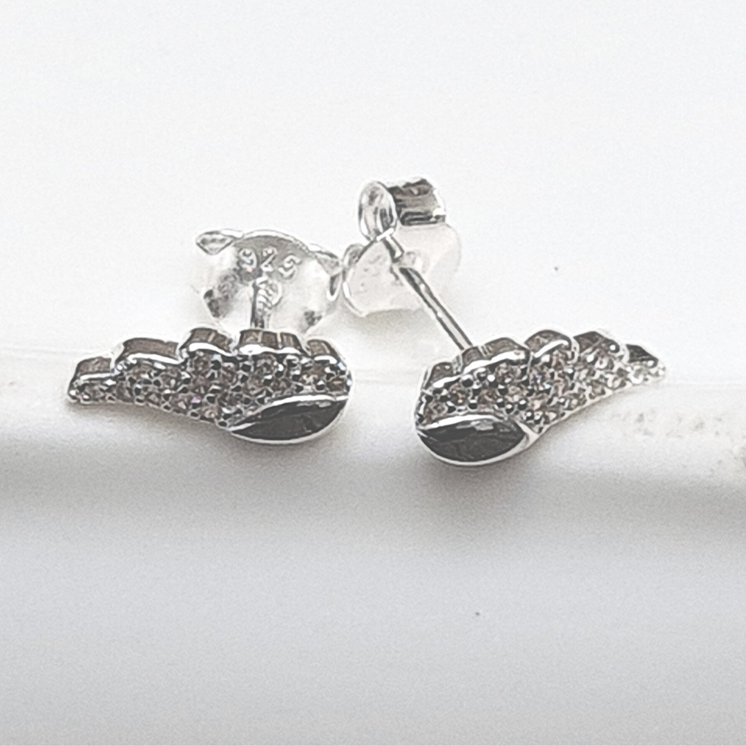 Pendientes de alas en Plata 925