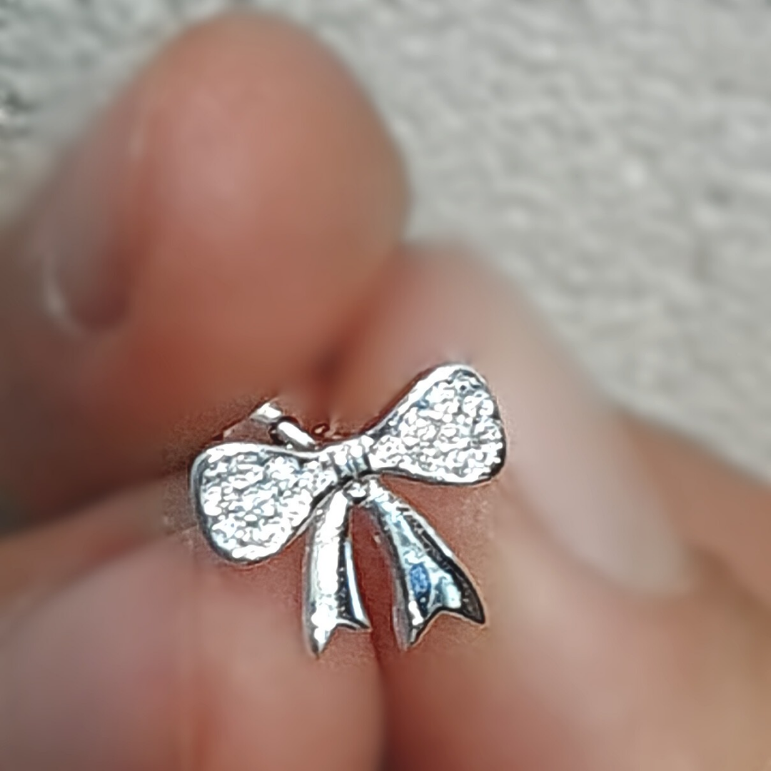 Pendientes de moño de Plata 925