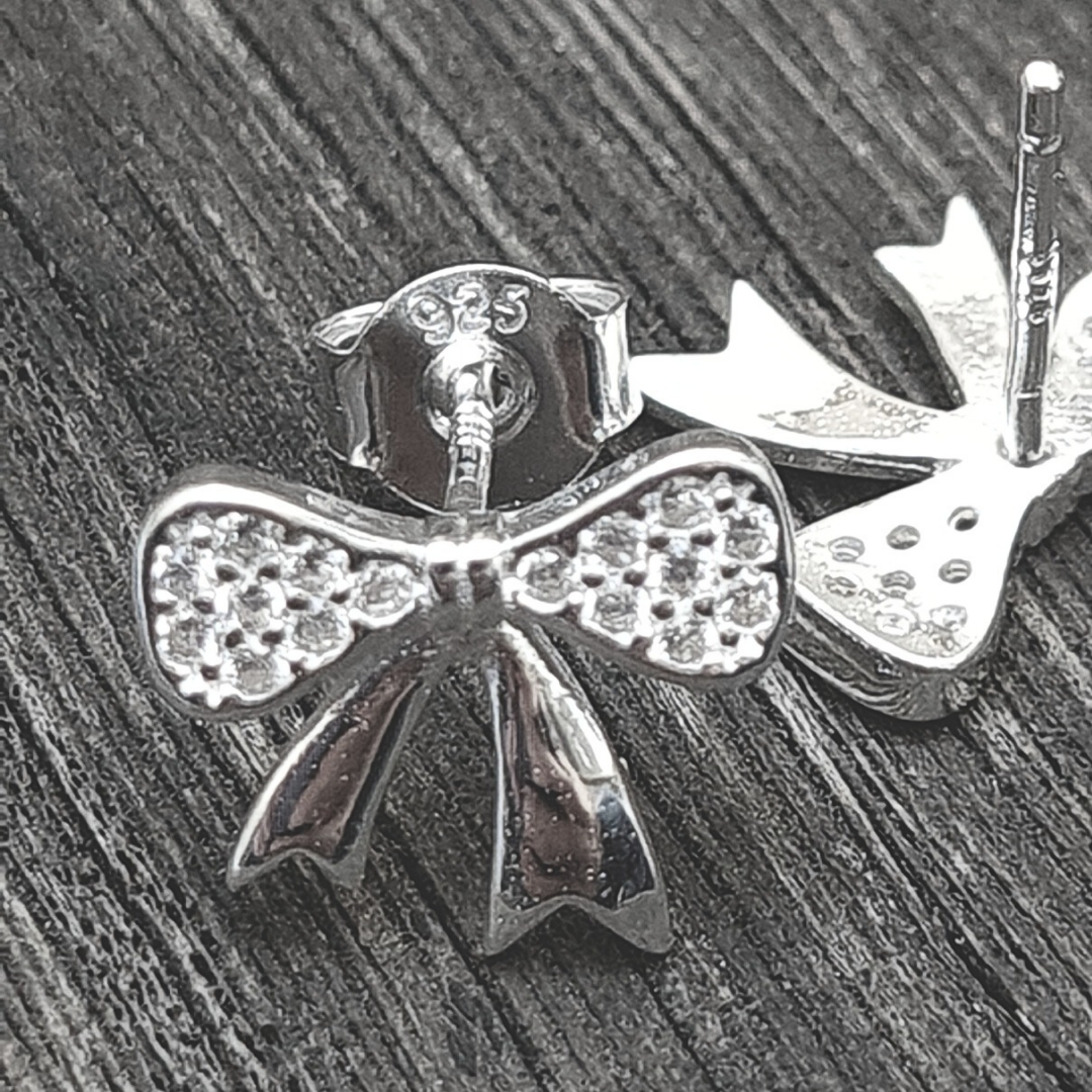 Pendientes de moño de Plata 925