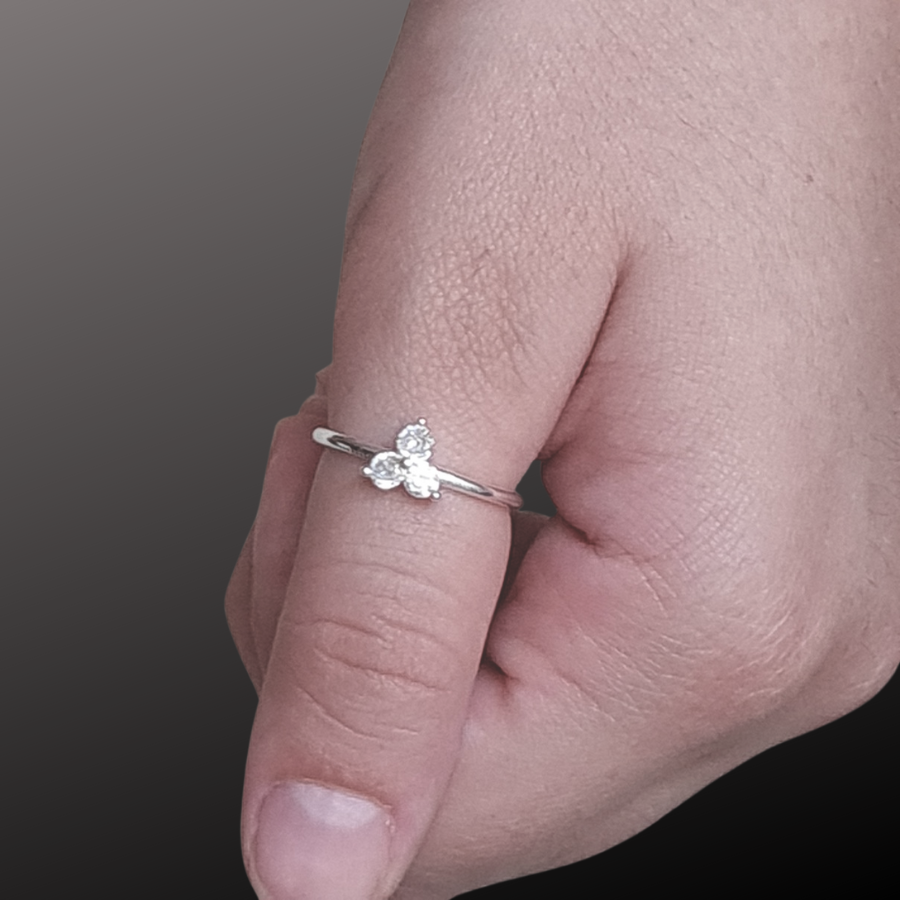 Anillo de Plata 925 con cubics