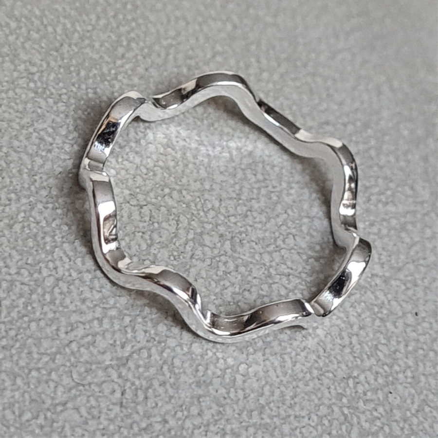 Anillo de Plata 925 ondulado