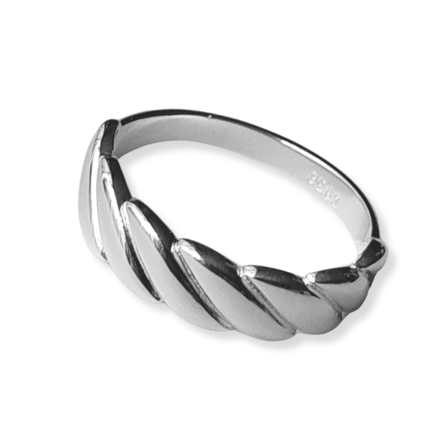 Anillo torzado de Plata 925