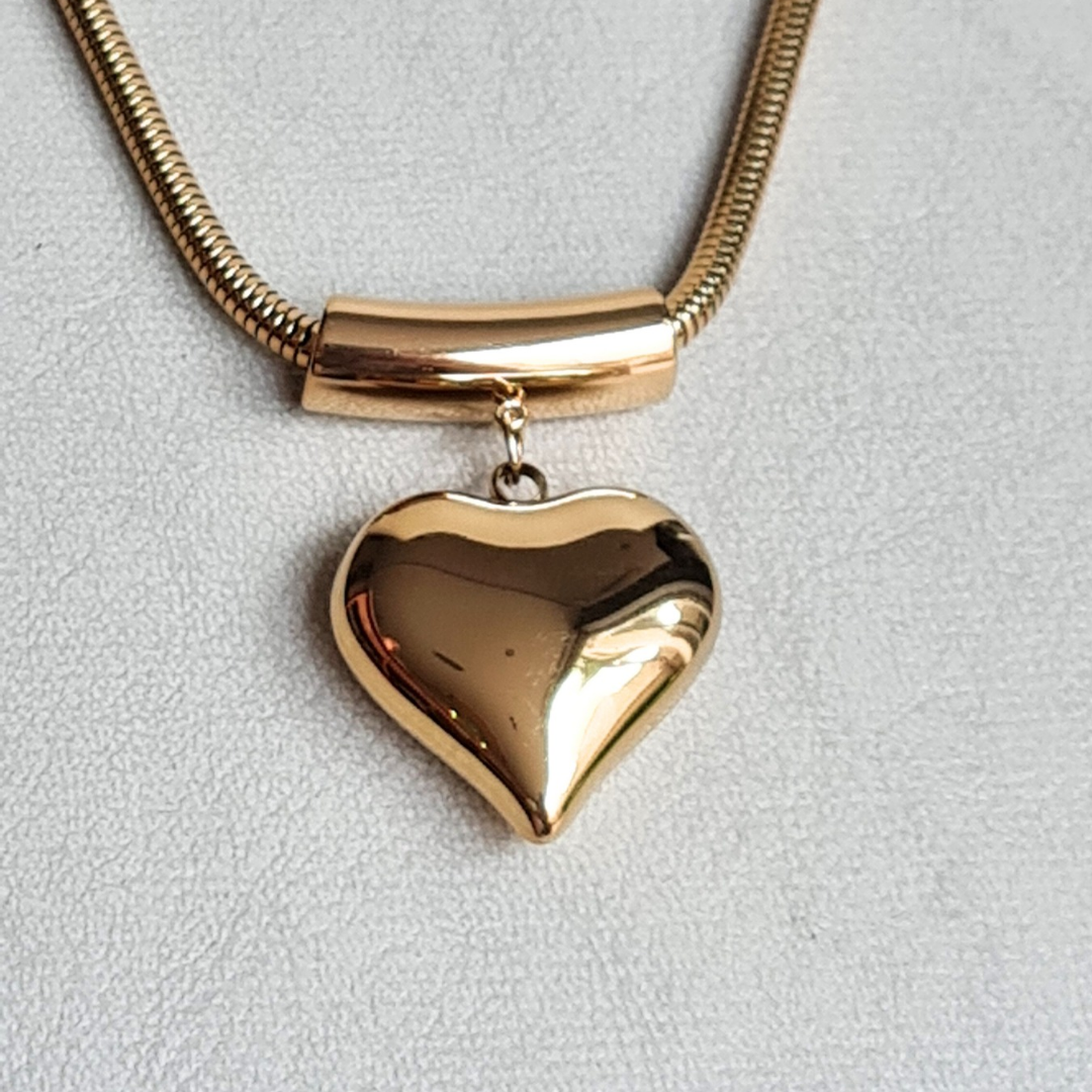Collar de Acero Quirúrgico con corazón