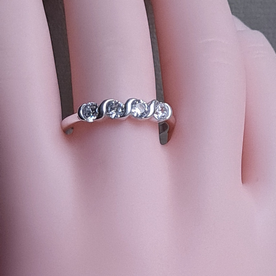 Anillo de Plata 925 con circonias