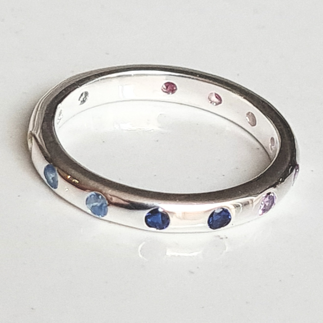 Anillo de Plata 925 con piedras de colores