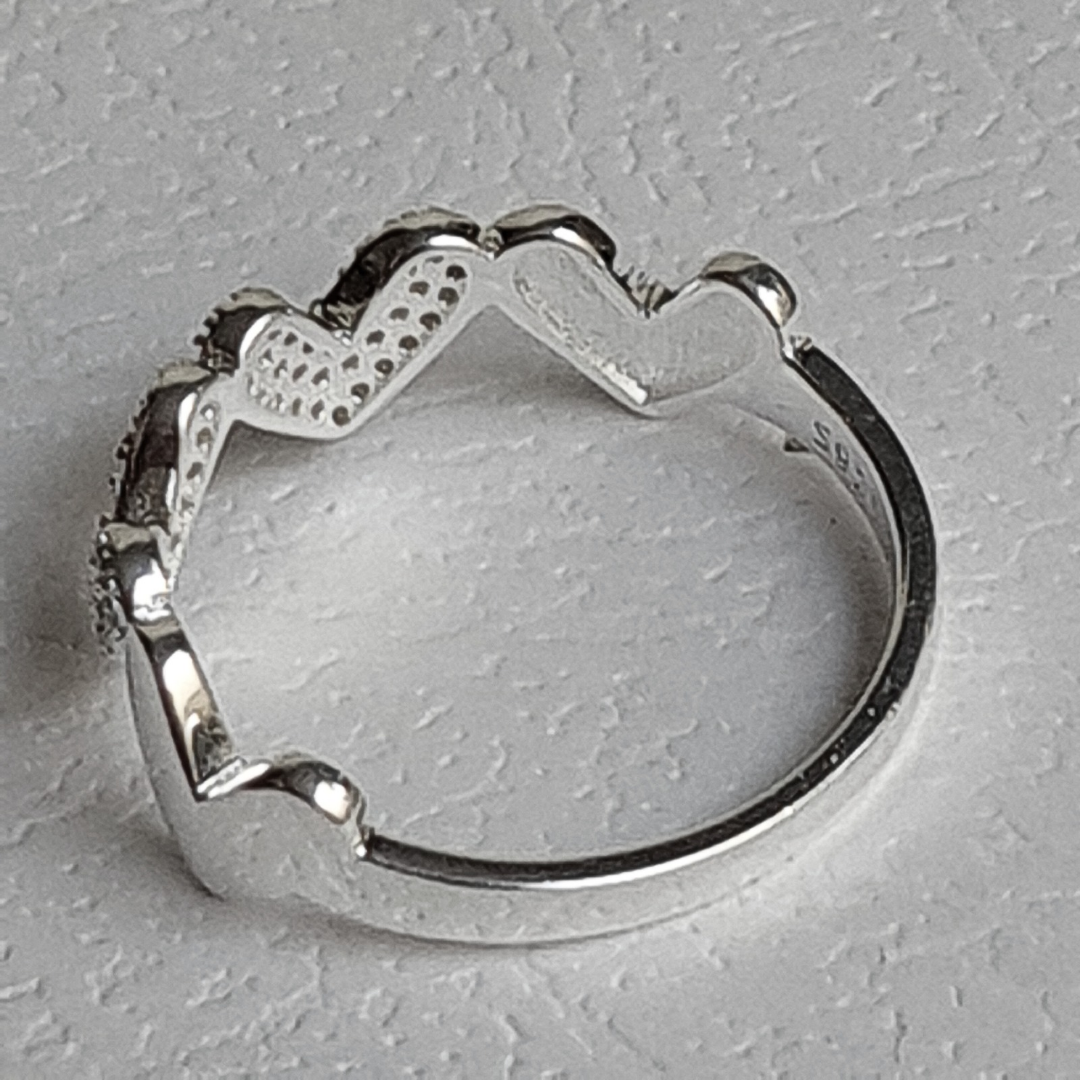 Anillo de Plata 925 con corazones