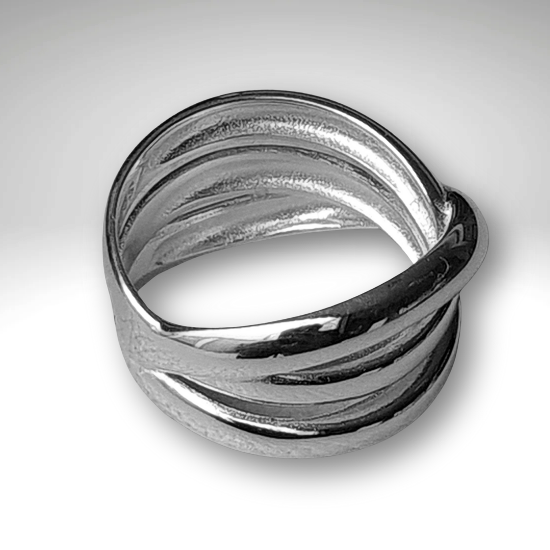 Anillo de Plata 925 cruzado