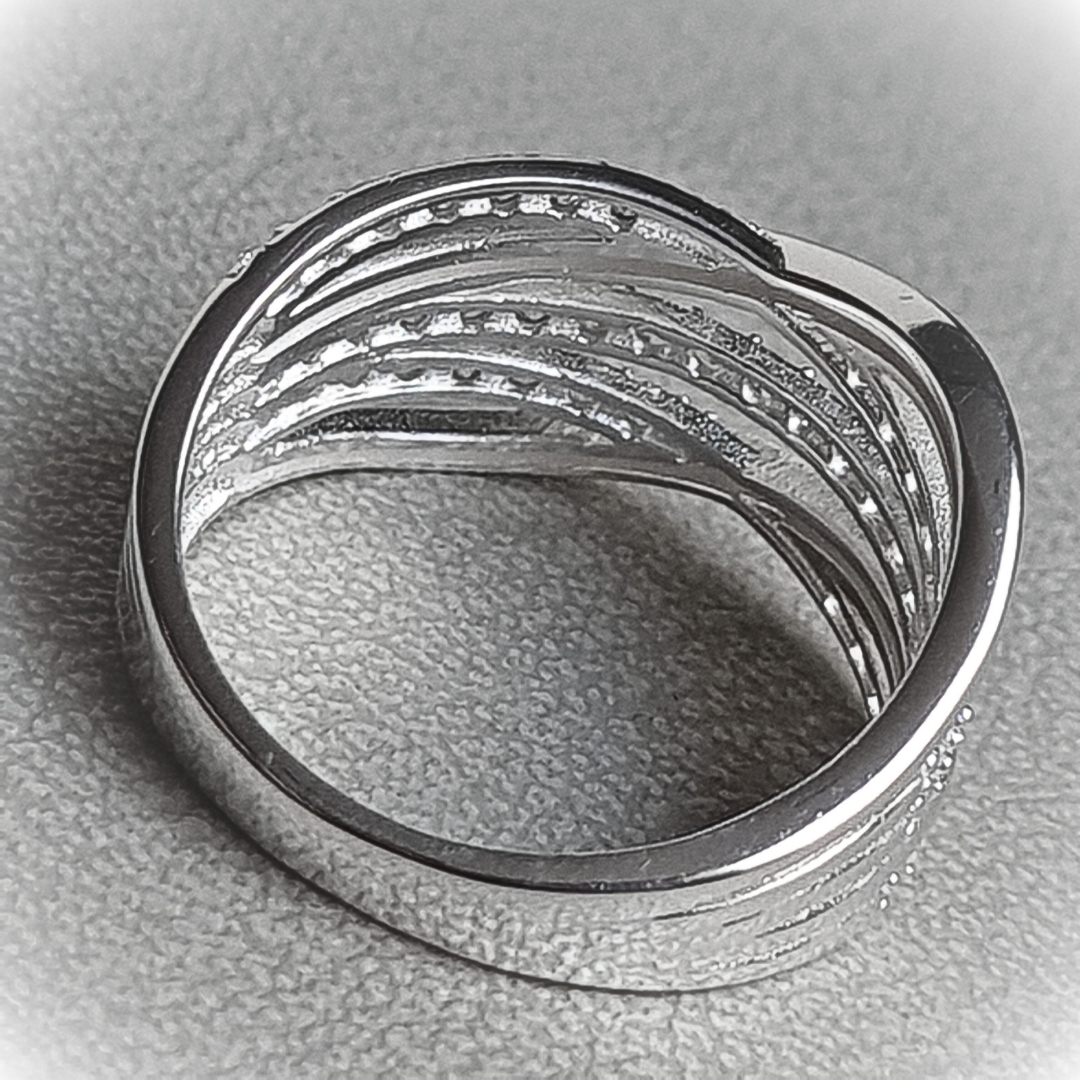 Anillo de Plata 925 liso combinado